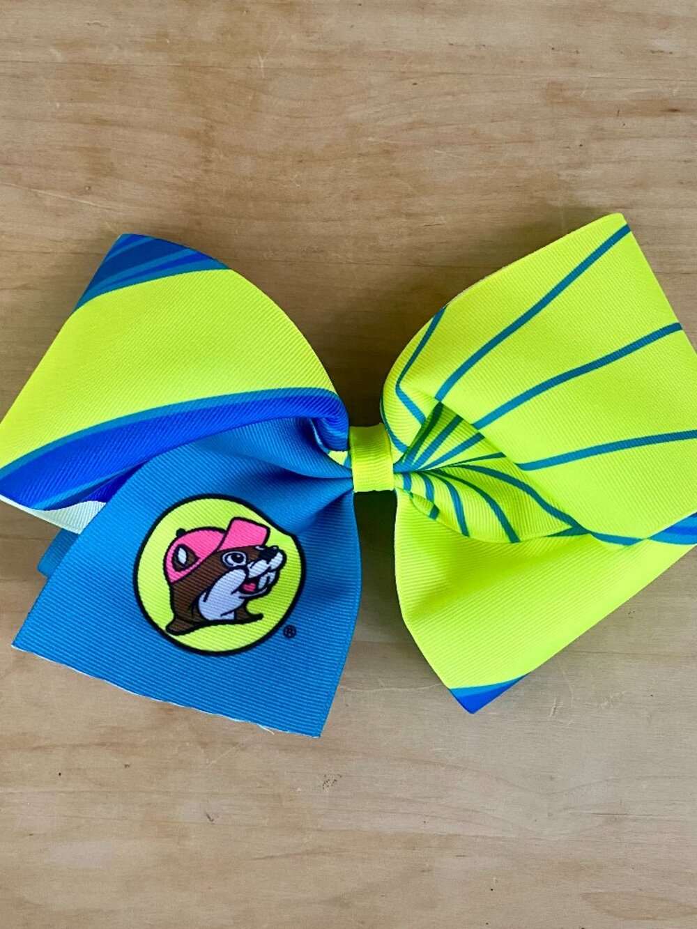 Buc-ee's Hair Bow, Bright and Happy, Yellow, Blue, Pink, New!